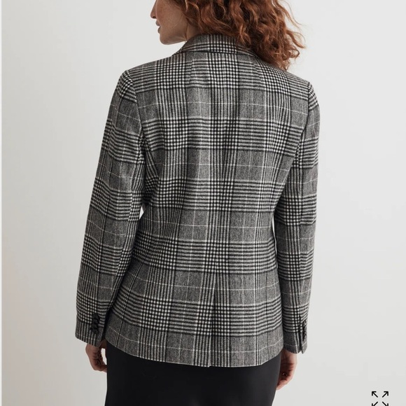 NWT MADEWELL The Rosedale Blazer in Kelly glen Plaid size 20w - Picture 4 of 10
